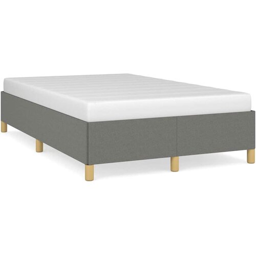 Maison Chic Posteljni okvir - Dvoposteljna postelja - Zakonska postelja brez vzmetnice temno siva 120x190 cm blago-J12983, (21759066) Slike