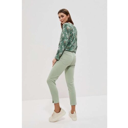 Moodo 7/8 smooth pants - green Slike