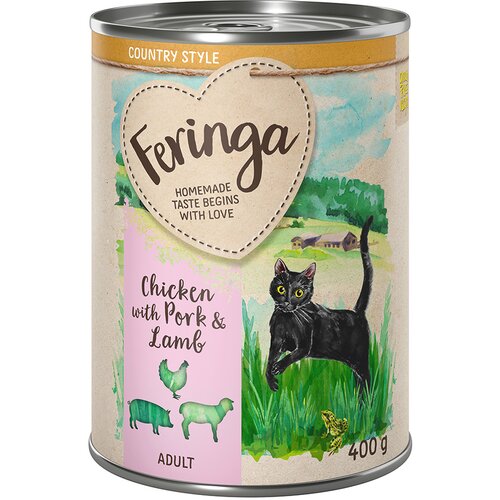 Feringa Country Style Meni 6 x 400 g - Piščanec s svinjino & jagnjetino Cene