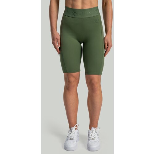 STRIX Ženske kratke biciklističke hlače Lunar Cedar Green Slike