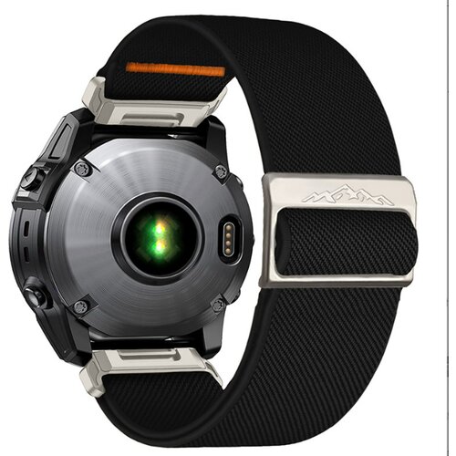 INF Najlonski elastični pašček za uro Garmin Descent MK3i Black 26 mm, (21402046) Cene