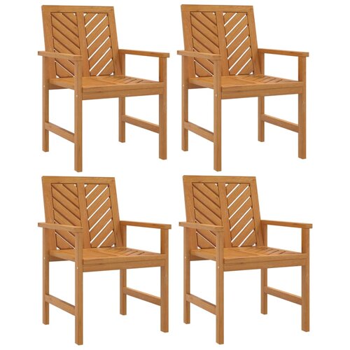 Maison Chic Vrtni jedilni stoli - Stol za vrt 4 kosi trden akacijev les JS382, (21878208) Cene