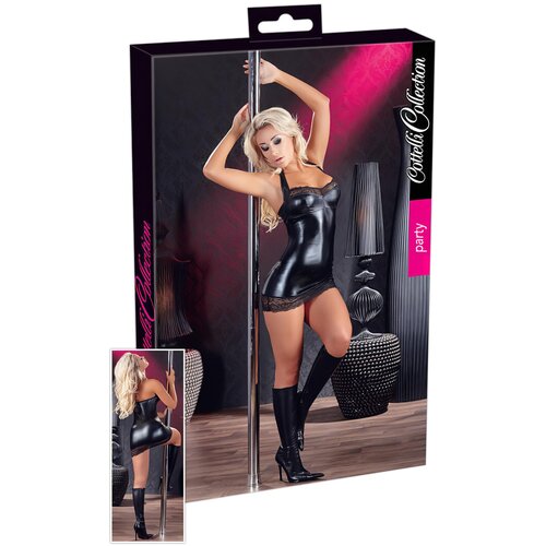 Cottelli - Party time - haljina s remenom oko vrata (crna) - XL Cijene