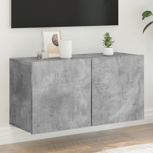 vidaXL Zidni TV ormarić sivi boja betona 80x30x41 cm Cijene