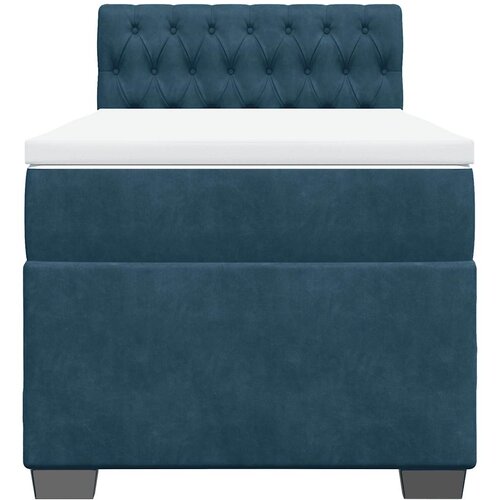 Box spring krevet s madracem plavi 90x190 cm bar&amp;scaron;unasti Slike