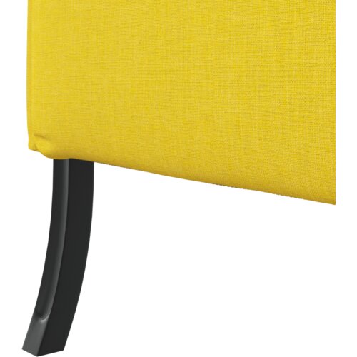 SOFA s visokim naslonima Svijetlo žuta 109x56x121 cm Tkanina Slike