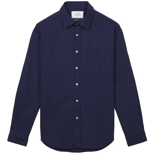 Portuguese Flannel Srajce z dolgimi rokavi Teca Shirt - Navy Modra Cene