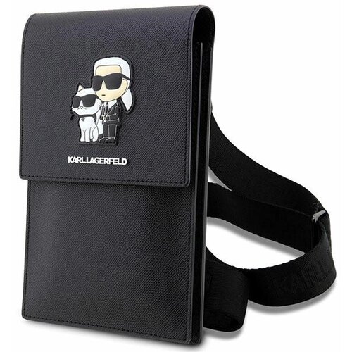 Karl Lagerfeld SAFFIANO TORBA ŽENSKA TORBA KARL&amp;amp;CHOUPETTE ČRNA, (22057786) Slike