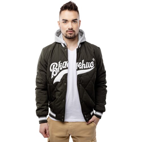 Glano Men&amp;#039;s Quilted Bomber Jacket with Hood - khaki Slike