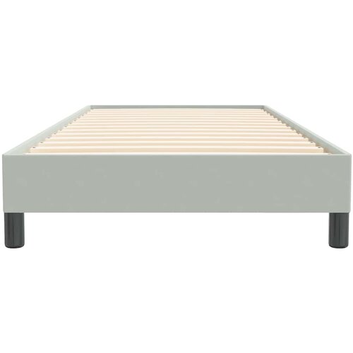 Box Spring krevet bez madracem svijetlo sivi 90x220 cm bar&amp;scaron;un Slike