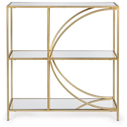 BIZZOTTO Željezna biblioteka u zlatnoj boji 81x87x31 cm Elenor &ndash; Cijene