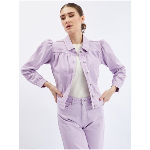 Orsay Light purple denim jacket with puffed sleeves - Ladies Slike