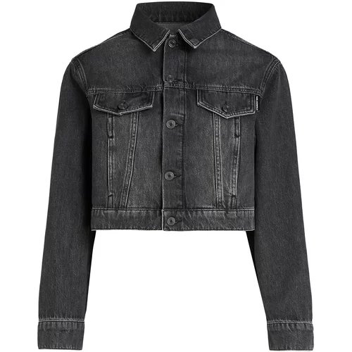 Karl Lagerfeld Prehodna jakna temno siva / črna / bela