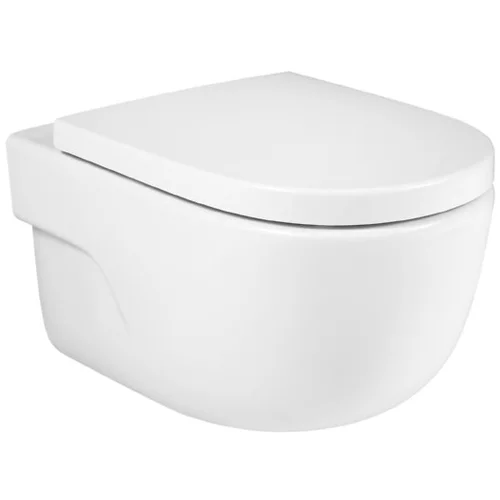 Roca Zidna WC školjka bez ruba Meridian (Š x V: 36 x 36 cm, Bijela)