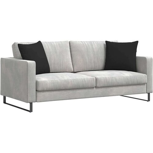 VidaXL jastučići za sofu 2 pcs crna 45 x 45 cm tkanina Slike