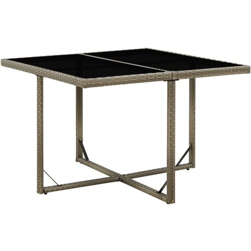  Vrtni stol sivi 109 x 107 x 74 cm od poliratana i stakla Cene