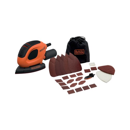 Black &amp;amp; Decker BEW230BC mouse brusilica + 15 dodataka + platnena torba , 55 W Slike