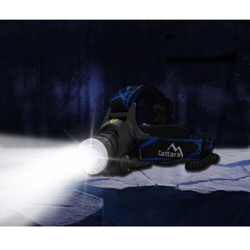 Cattara LED punjiva čelna lampa LED/6W/7,4V 5600 mAh IP44 crna/plava Cene