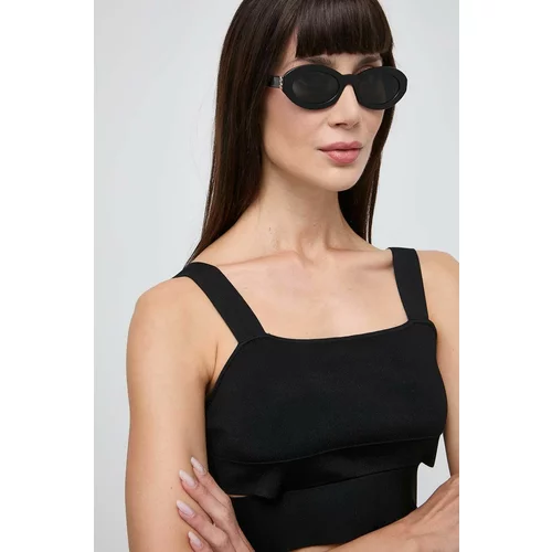 Saint Laurent Sončna očala ženska, črna barva, SL M136
