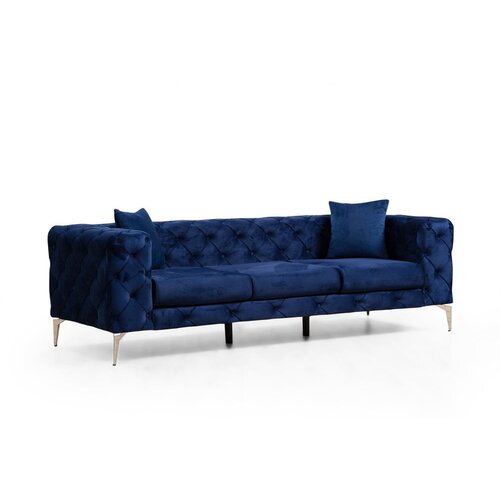 Balcab Home Tamno plava baršunasti sofa 237 cm Como – Cijene