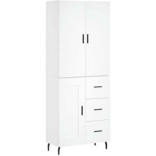 Maison Chic Visoka omara - Komoda - Predalnik bela 69,5x34x180 cm inženirski les, (21719753) Cene