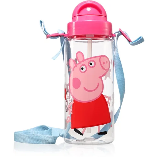 Peppa Pig Tritan Bottle With Strap posoda za vodo za otroke 500 ml