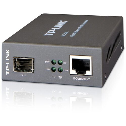  Media Filter TP-Link MC220L, 1000Mbps RJ45 to 1000Mbps SFP slot supporting MiniGBIC modules, switching power adapter, chassis mountable Cijene