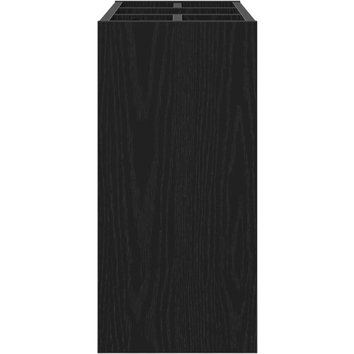 Stalak za ki&amp;scaron;obran Crni hrast 65 x 24 x 50 cm Konstruirano drvo Slike