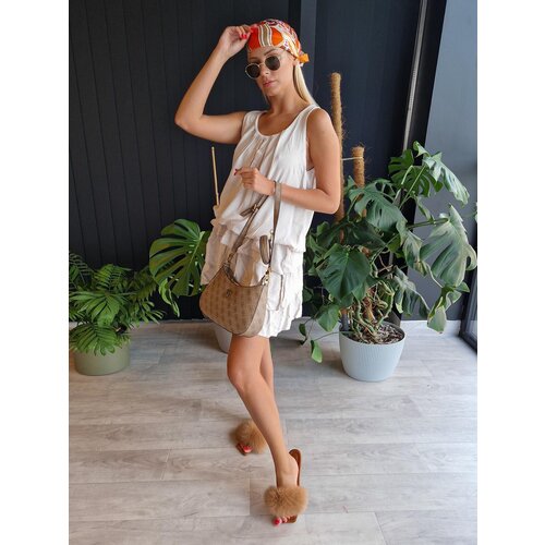 Edoti Bombshell dress with frills Cene