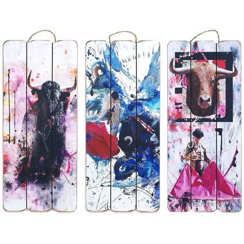 Signes Grimalt Slike, platna Bulls Wall Ornament 3U Večbarvna Cene