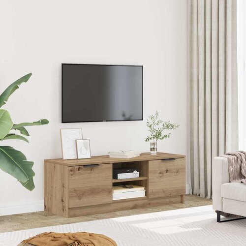 TV ormarić Artisan hrast 102x35x36,5 cm izrađeno drvo Slike