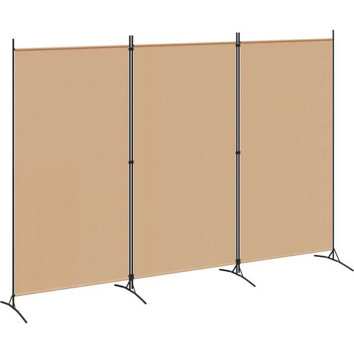 3-panelni pregradni zid Bež 260 x 180 cm Blago, (5000235514) Slike