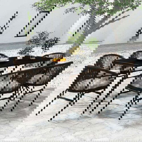  Vrtna jedilna garnitura 7-delna rjava, (20672208) Cene