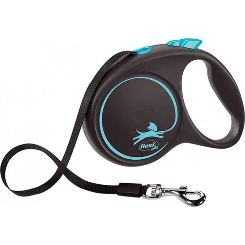 Flexi Povodac za pse Flexi BLACK DESIGN 5 m Plava Veličina L Slike