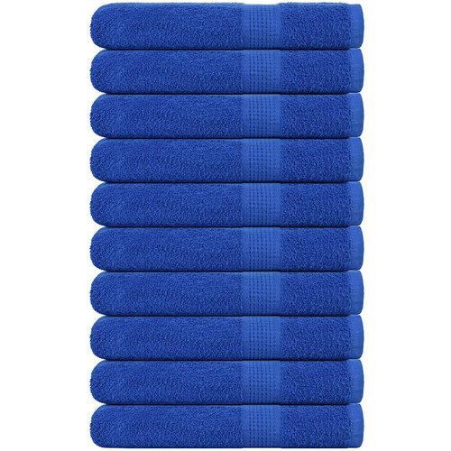 VidaXL Brisače za savno 10 kos modra 80x200 cm 360 g/m&amp;sup2; 100% bombaž Slike