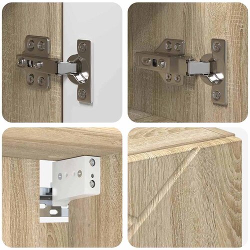  Ogledalo ormar Sonoma hrast 59 x 17 x 55 cm Konstruirano drvo Slike