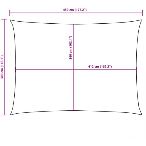  Jedro protiv sunca od tkanine pravokutno 3 x 4,5 m smeđe-sivo Slike