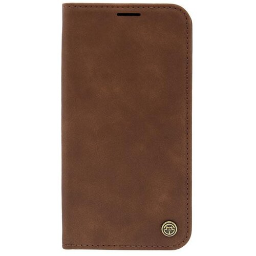  Maska za telefon LEATHER RETRO FLIP za Iphone 13, Tamnobraon Cene