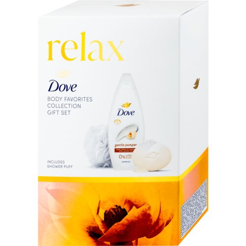 Dove set Relax (gel za tuširanje, sapun i pufna) Cene