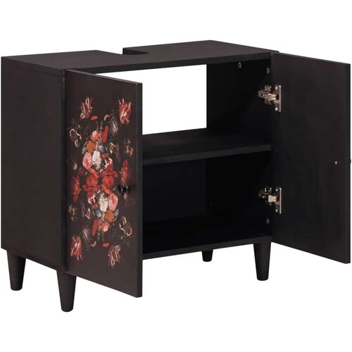 VidaXL Ormarić za Lavabo - Umivaonik &amp;Scaron;areni 62 x 33 x 58 cm Čvrsto drvo manga Slike