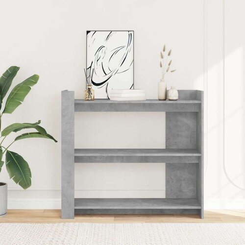  Konzolni stol siva boja betona 100x35x90 cm konstruirano drvo Slike