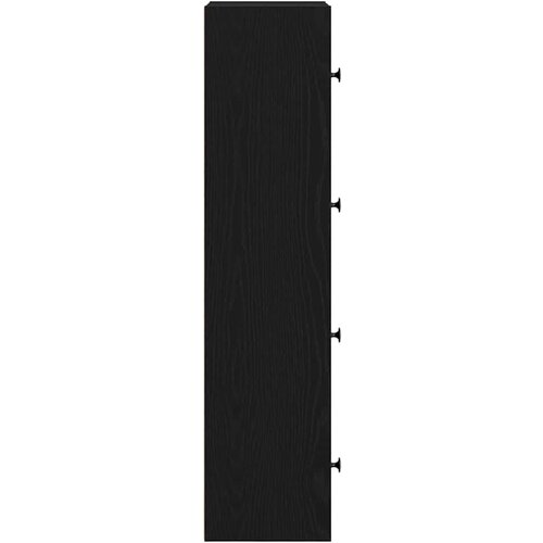 vidaXL Knjižna omara črna hrast 40x24x102 cm inženirski les Cene