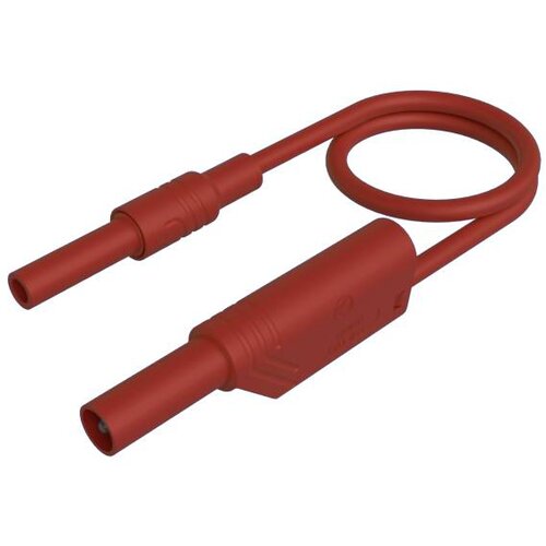 SKS Hirschmann MAL S WS-B 100/2\,5 rt varnostni merilni kabel 4 mm varnostna vtičnica 4 mm varnostni vtič\, z možnostjo zlaganja 100 cm rdeča 1 kos, (20423320) Cene