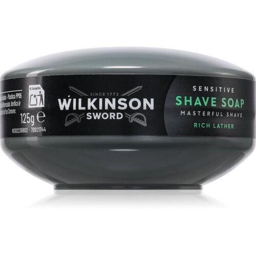 Wilkinson Sword Sensitive Shave Soap Rich Lather milo za britje za moške 125 g Cene