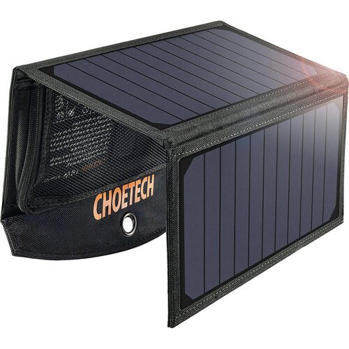 Choetech SC001 19W 2xUSB zložljiv solarni polnilec (črn), (20833856) Cene