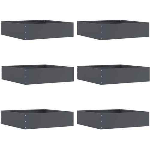 Ograda oko Travnjaka 6 pcs Antracit 50 x 50 x 13 cm Čelik Cijene