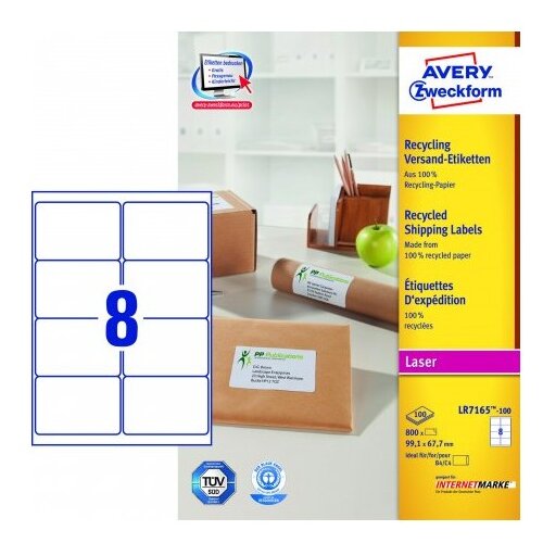 Avery Zweckform Reciklirane etikete za B4/C4 ovojnice 99,1 x 67,7 mm Cene
