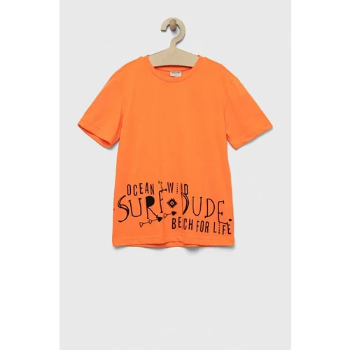 Birba Trybeyond Dječja majica kratkih rukava boja: narančasta, s tiskom