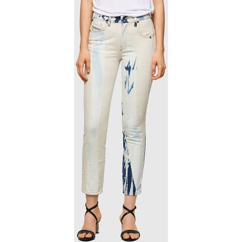 Diesel Jeans - D-JOY-T-SP3 L.32 TROUSERS White-Blue Slike