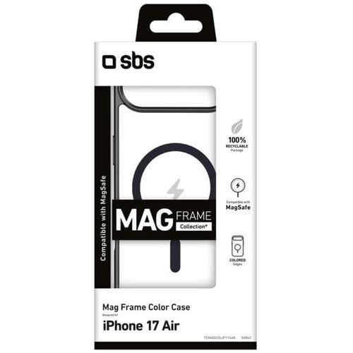 Sbs Ovitek Mag Frame Color za iPhone 17 Air TEMAGCOLIP1766K črne barve, (5000265913) Slike